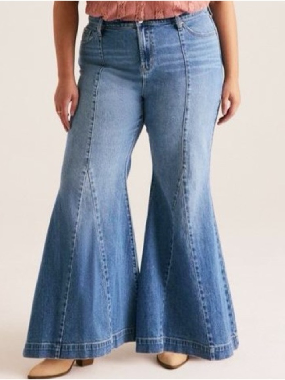 Torrid Festi NEW Size 12T High-Rise Super Flare Jean Boho Hippie Bell Bottoms
